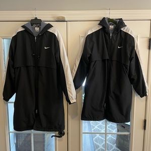 Nike fleeced lined swim parkas